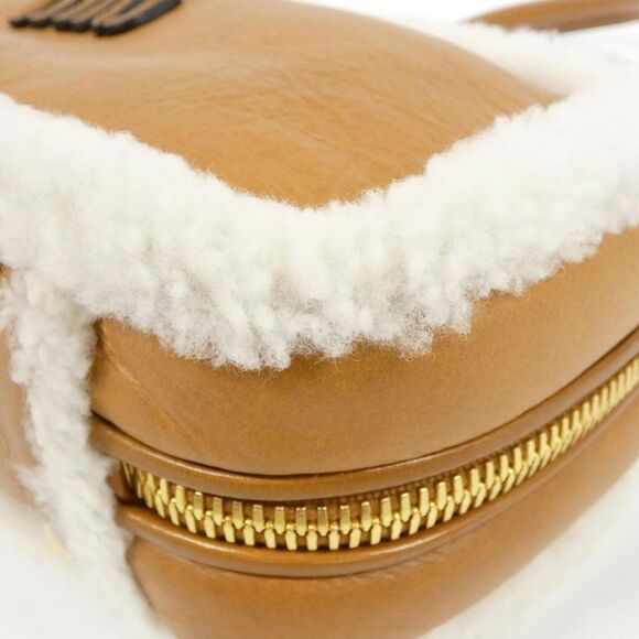 Miu Miu 5BB148 Montone Shearing Shoulder Bag - Picture 3 of 8